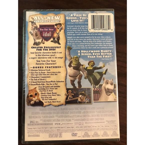 Shrek 2 (DVD, 2004, Full Screen) NEW, SEALED - Picture 2 of 2